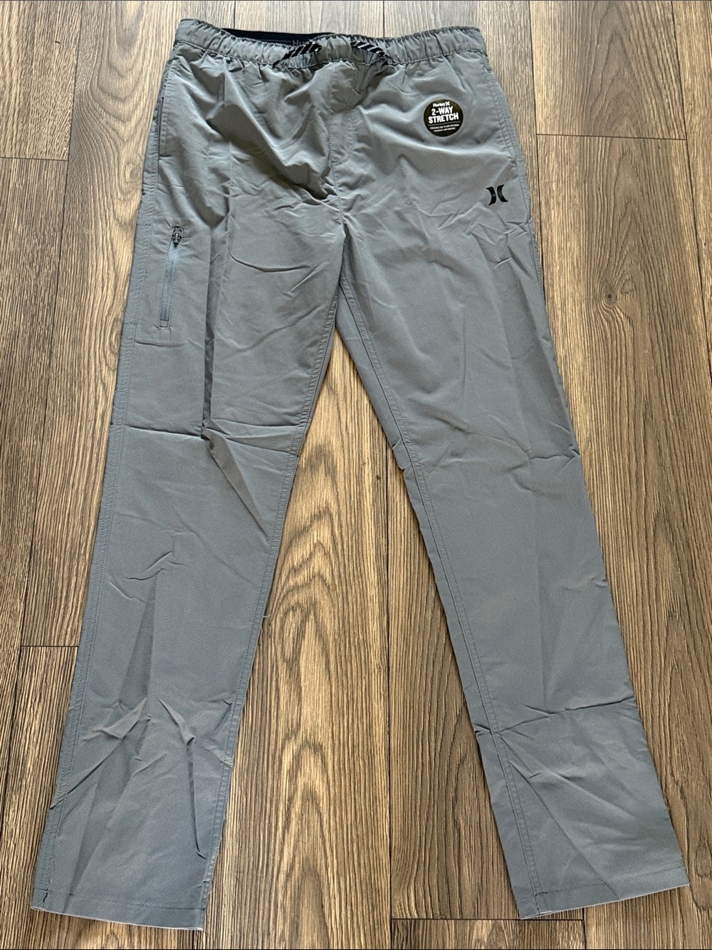 Hurley Men's Gray Performance Joggers with Elastic Waist
